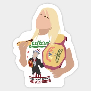 miki the queen of hot dog Sticker